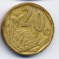 Южная Африка---20 центов 1996г.