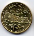Непал---1 рупия 2007-2009гг.