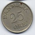 Дания---25 эре 1956г.