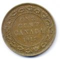 Канада---1 цент 1917г.