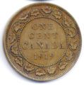 Канада---1 цент 1919г.