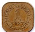 Малайя---1 цент 1943г.