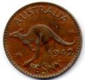 Австралия---1 пенни 1942г.