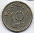 Дания---10 эре 1954г.