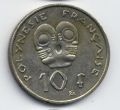 Французская Полинезия---10 франков 2004-2010гг.