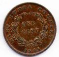 Восточно-Индийская компания---1 цент 1845г.