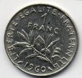 Франция---1 франк 1960г.