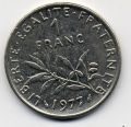 Франция---1 франк 1977г.