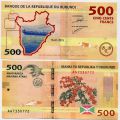 Бурунди---500 франков 2015г.