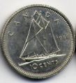 Канада---10 центов 1983-1986гг.