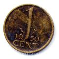 Нидерланды---1 цент 1950г.