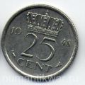Нидерланды---25 центов 1948г.