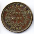 Саравак---1 цент 1930г.