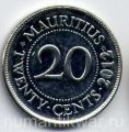 Маврикий---20 центов 1993-2012гг.