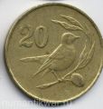 Кипр---20 центов 1983г.