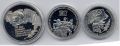 СССР---набор монет 1987г.70 лет Октября, монеты в капсулах