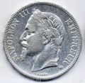 Франция---5 франков 1867г. Наполеон 111