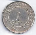 Британское Северное Борнео---1 цент 1941г.