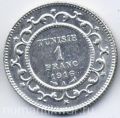 Тунис---1 франк 1916г.