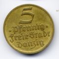 Данциг---5 пфеннигов 1932г.