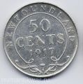 Ньюфаундленд( Канада)---50 центов 1917г.