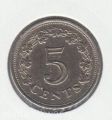 Мальта---5 центов 1976г.