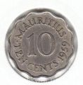 Маврикий---10 центов 1959г.