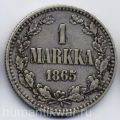 Россия (Княжество Финляндское)---1 марка 1865г.