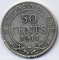 Ньюфаундленд (Канада)---50 центов 1911г.