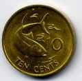 Сейшелы--10 центов 2003-2007гг.