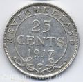 Ньюфаундленд (Канада)---25 центов 1917г.