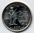Соединенные Штаты Америки - цент (25) 2000г.Массачусетс