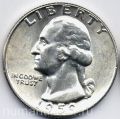 Соединенные Штаты Америки---25 центов 1959г.