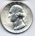 Соединенные Штаты Америки---25 центов 1946г.