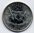 Соединенные Штаты Америки - цент (25) 2002г.Теннеси
