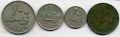Бахрейн---подборка монет 10, 25, 50 и 100 филс 1965г