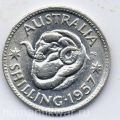 Австралия---1 шиллинг 1957г.