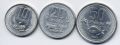 Лаос---подборка монет 10,20,50 атт 1980г.