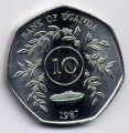 Уганда---10 шиллингов 1987г.