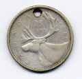 Канада 25 центов 1960 г.