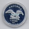 Андорра 1 динер 2013 г. унция