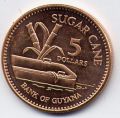 Гайана---5 долларов 2008-2011гг.