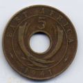Восточная Африка---5 центов 1941г.