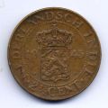 Нидерландская Восточная Индия---2 1/2 цента 1945г.
