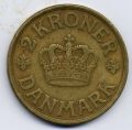 Дания---2 кроны 1925г.
