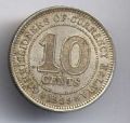 Малайя---10 центов 1939г.