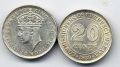 Малайя---20 центов 1939г.