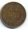 Британская Западная Африка---1 шиллинг 1947г.