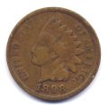 Соединенные Штаты Америки---1 цент 1898г.