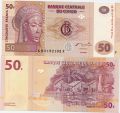 Конго---50 франков 2007г.